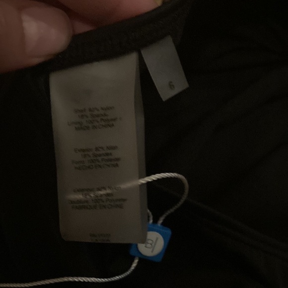 NWT Blue Rod Beattie One Piece Black Swimsuit with Gold Trim - Picture 4 of 7